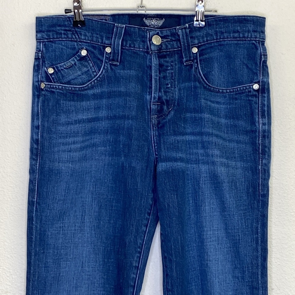 Rock & Republic Blue Straight Leg Jeans Men's Size 33 - Picture 2 of 15
